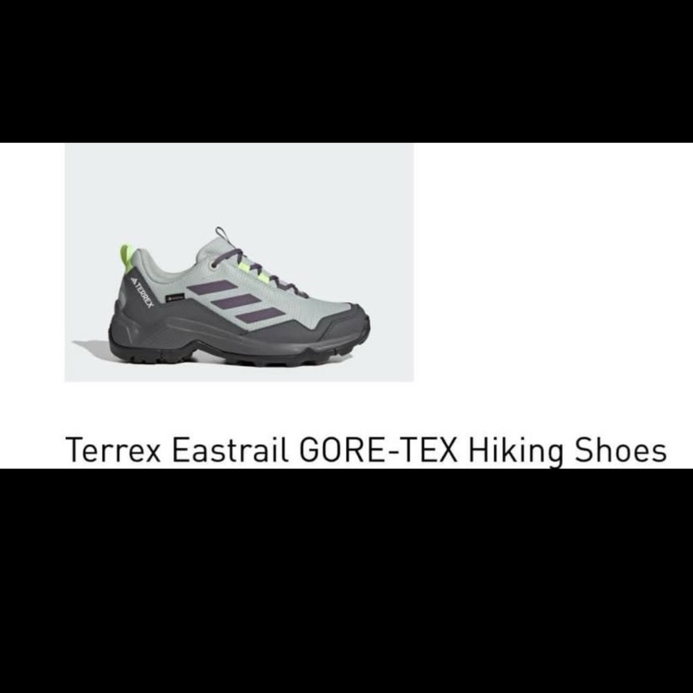 adidas Terrex Eastrail GORE‑TEX Hiking Shoes - Gray with Purple and Lime Accents